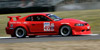 thumbnail image of side view of Tim Brown's red Ford Mustang race car