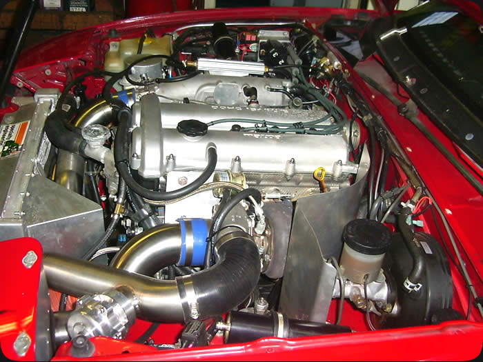 Mazda Miata race car turbocharging and engine tuning